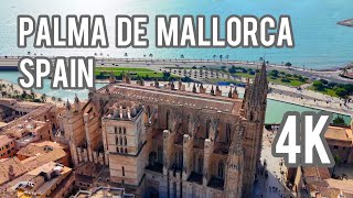 Palma De Mallorca 4K Walking Tour Spain [upl. by Zabrina]