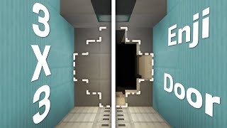 3X3 Spiral Enji Door 1 Wide Tutorial  Minecraft Redstone Doors [upl. by Saville380]