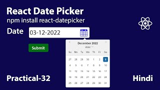 React Date Picker [upl. by Ayyn]