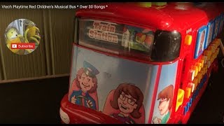 Vtech Playtime Red Childrens Musical Bus  Over 30 Songs [upl. by Kalin]