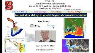 S2S2106 Numerical modeling of decadal largescale evolution of deltas Dano Roelvink 2321 [upl. by Avraham368]