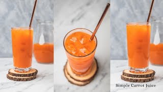 Quick and Simple Carrot Juice without a juicer [upl. by Eleets]