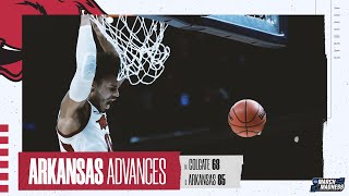 Arkansas vs Colgate  First Round NCAA tournament extended highlights [upl. by Stempien]