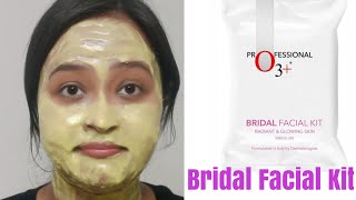 O3 professional bridal facial kit review  O3 bridal facial kit radiant and glowing skin [upl. by Nivri]