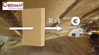 Isolez votre toit  doublez vos chevrons pour poser de la fibre de bois sous rampants  Gedimat [upl. by Acireh]