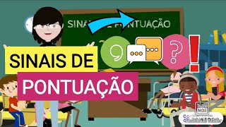 SINAIS DE PONTUAÇÃO EXPLICAÇÃO ANIMADA [upl. by Eeliah]