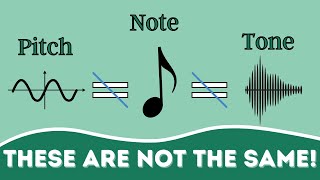 The Difference Between Pitch Note and Tone [upl. by Clance]