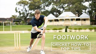 Footwork  Top Tips  Cricket HowTo  Steve Smith Cricket Academy [upl. by Swithbart]