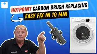 How to replace Hotpoint carbon brushes on a washing machine [upl. by Ion955]