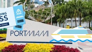 PORT OF MIAMI  CRUISE PORT WALKING TOUR [upl. by Othe]