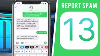 How To Report Text Spam iPhone  Stop Unwanted TEXT Messages [upl. by Honoria730]