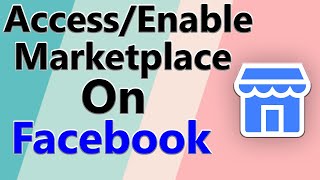 how to access Marketplace on Facebook  how to get Marketplace option on Facebook  F HOQUE [upl. by Klingel677]