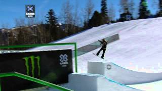 Mark McMorris Crashes On The Rails  X Games Aspen 2014 [upl. by Meurer533]