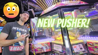 HITTING THE JACKPOT ON THE NEW SMASH STADIUM COIN PUSHER [upl. by Inaliak956]