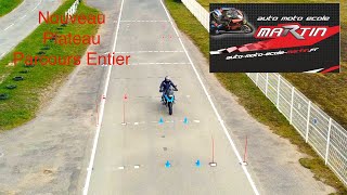 Nouveau Plateau moto 2025  parcours en entier évitement à droite [upl. by Caughey]