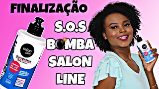 CREME SOS BOMBA SALON LINE  FINALIZAÇÃO CABELO CRESPO [upl. by Ais171]