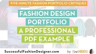 Fashion Design Portfolio A Professional PDF Example [upl. by Atinaj731]