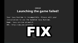 HOW TO FIX Minecraft quotYour Java Runtime is Incompatiblequot Java 16 1161 [upl. by Elisabetta]