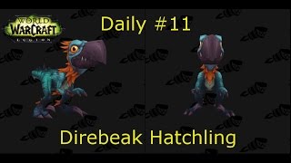 Direbeak Hatchling Day 11  Defeat 3 Stormstruck Beavers  World of Warcraft Legion [upl. by Bathelda650]