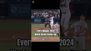 Every Dodger home run in the 2024 World Series dodgers worldseries homerun freddiefreeman [upl. by Aitnohs440]