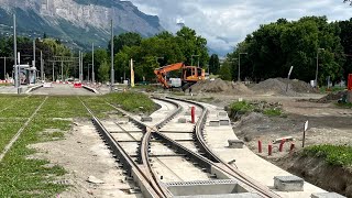 Prolongement du tram D Grenoble  Avancée des travaux 30 Juin 2024 Ep6 [upl. by Ewell95]