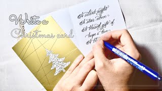 How to write a Christmas card  Write Christmas cards in beautiful handwriting  The Normal [upl. by Hetti]