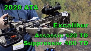 2020 ATA Excalibur Crossbows Assassin 420 TD amp Suppressor 400 Takedown [upl. by Namar]