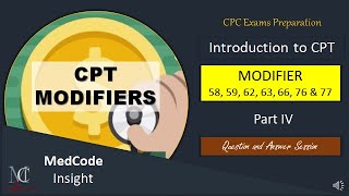 CPT modifiers with examples Part 4 [upl. by Aehtna]