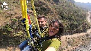 The Cliff Worlds Highest Couple Tandem Swing2021 Kusma ParwatNepal [upl. by Mcnelly]