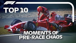 Top 10 Moments of PreRace Chaos [upl. by Daune956]