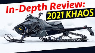 the SNOWEST show InDepth Review 2021 Polaris KHAOS 850 [upl. by Raymund231]