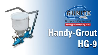 HandyGrout HG9 Manual Grout Pump  Gunite Supply amp Equipment [upl. by Teillo]