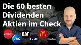 Die 60 besten Dividenden Aktien im Check [upl. by Lemahs]