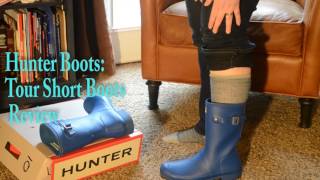 Hunter Boots Tour Short Boots Review [upl. by Oned]