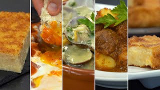 5 RECETAS de cocina ESPAÑOLA tradicional [upl. by Richma]