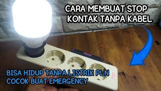 CARA MEMBUAT STOP KONTAK TANPA KABEL [upl. by Annais738]