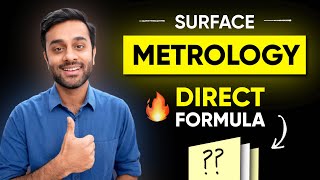 GATE Mechanical  Metrology Direct Formula  Surface CLA Roughness [upl. by Dempster663]