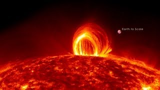 NASA  Fiery Looping Rain on the Sun [upl. by Pelagia]