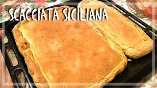 SCACCIATA SICILIANA  RICETTA IMPASTO [upl. by Dnalyk]