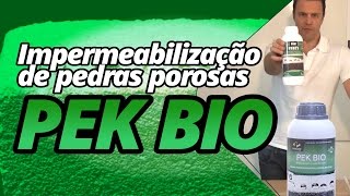 Impermeabilização de pedras porosas  Pek BIO proteção ecologicamente correta [upl. by Trebuh]