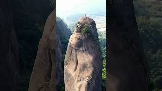 Danxia Mountain l China l Dangerous Cliff china travel [upl. by Amalberga465]