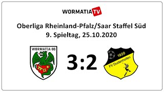 Spielbericht Wormatia Worms  FV Dudenhofen 32 25102020 [upl. by Sion516]