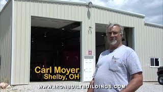 Truck Steel Garage Building in Ohio by Ironbuilt [upl. by Sayce]