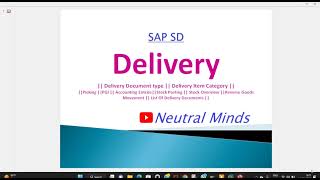 SAP SD Delivery  PGI Accounting Document Reverse Goods Movement Process with Configuration [upl. by Gnoud]