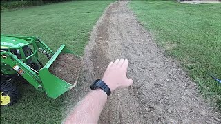 DIY Backyard Drainage Swale SUCCESS [upl. by Akeihsal]