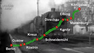 Die Ostbahn von Berlin nach Königsberg [upl. by Alaek]