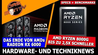 AMD Ryzen 8000G Specs  Benchmarks  Radeon RX 6000 Ende  RX 7900 GRE endlich zum Traumpreis  News [upl. by Chrysa563]