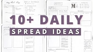 10 DAILY Bullet Journal Spread Ideas  SECRETS to a more productive day 🤫 [upl. by Ymrots]