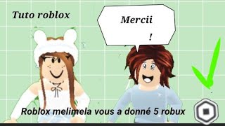 Comment donner des robux à quelquun  Tuto roblox 20222023 [upl. by Allisurd76]