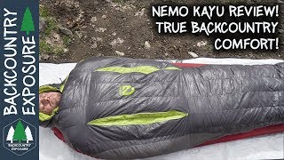 NEMO Equipment KAYU 15 Degree Sleeping Bag Review [upl. by Wini406]